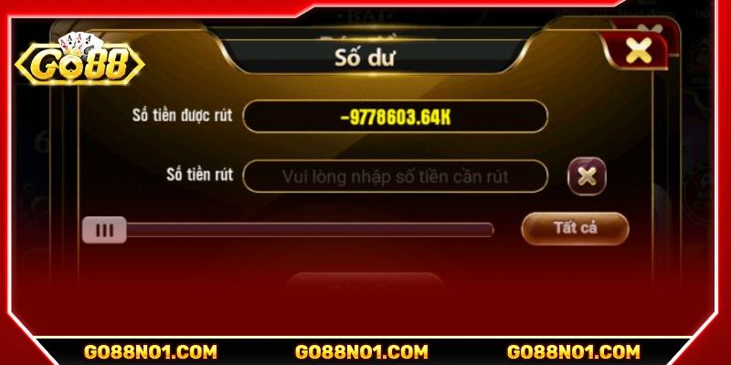 Điều kiện cần khi thực hiện rút tiền GO88 là gì?