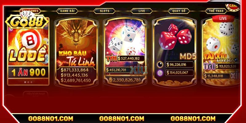 Kho game bài đổi thưởng với loạt trò chơi quen thuộc